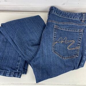 Metro 7 Blue Denim Jeans Women's Size 12 but fit is smaller - see measurements